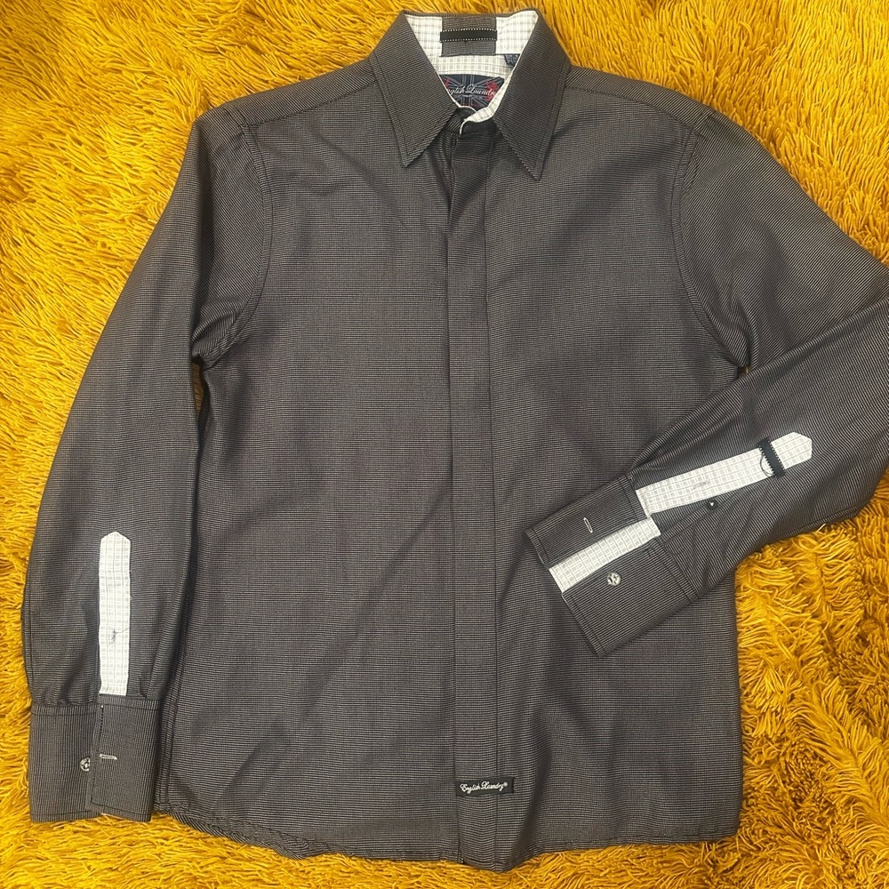 English Laundry Charcoal Dress Shirt